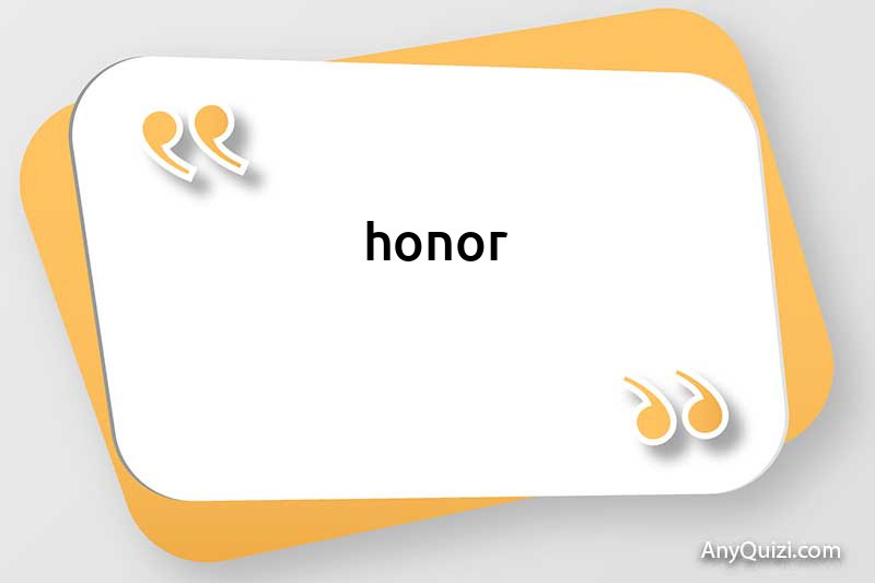  Honour